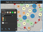 Create presentation-quality maps of your data using our automated configuration tools.