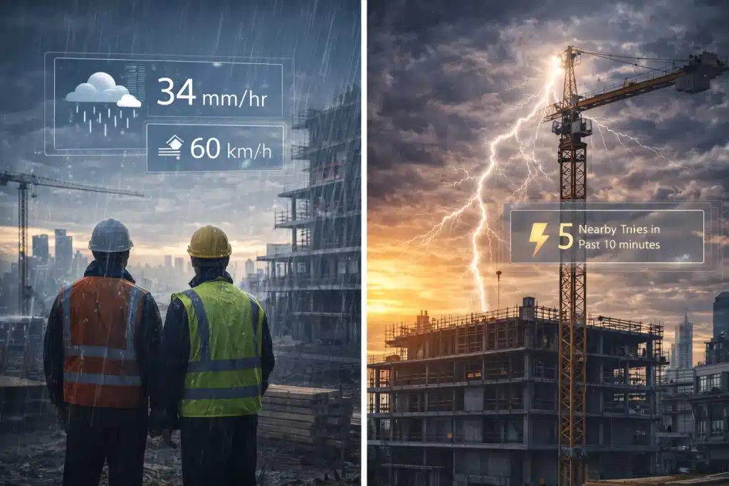 Why Real-Time Weather Data Matters on Active Job Sites
